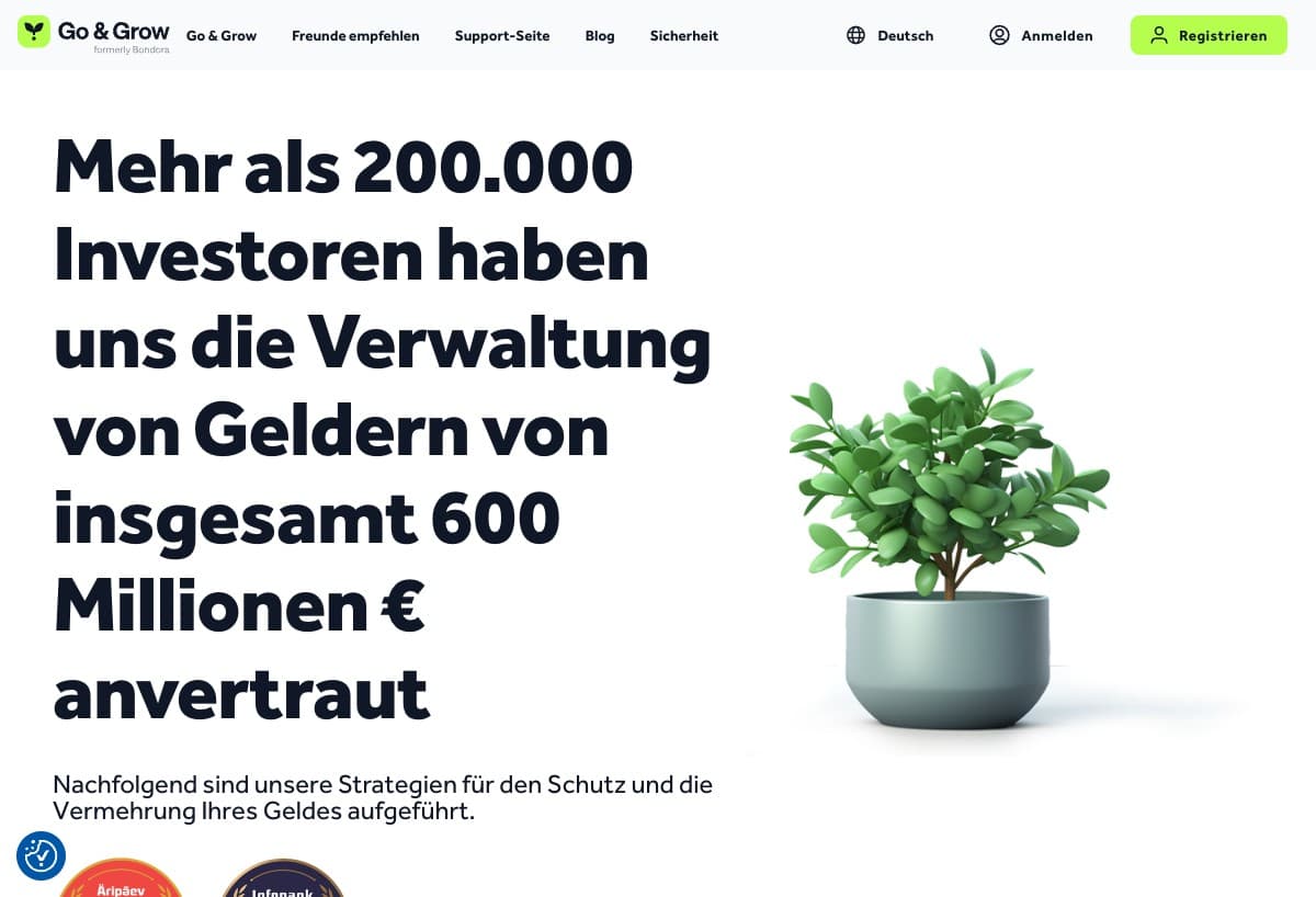 Bondora verwaltet Gelder von ueber 200.000 Investoren mit insgesamt 600 Millionen Euro
