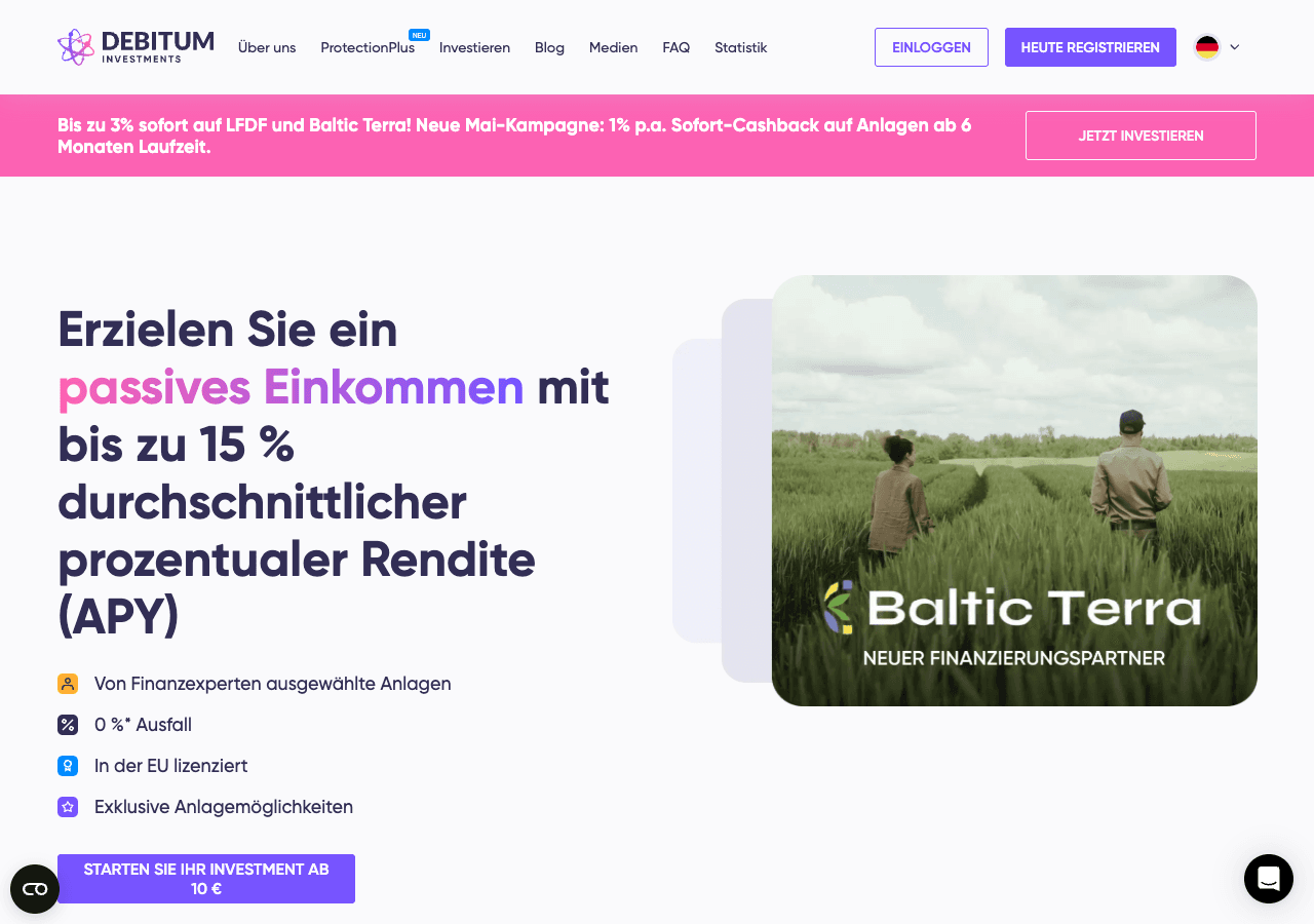 Debitum Investments: die 10 Punkte, die jeder Investor vor dem Einstieg kennen sollte