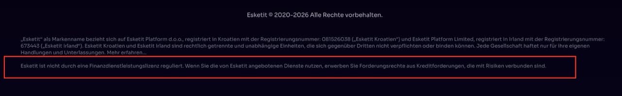 Esketit Plattform — 10 Punkte die jeder Investor vor dem Einstieg kennen sollte