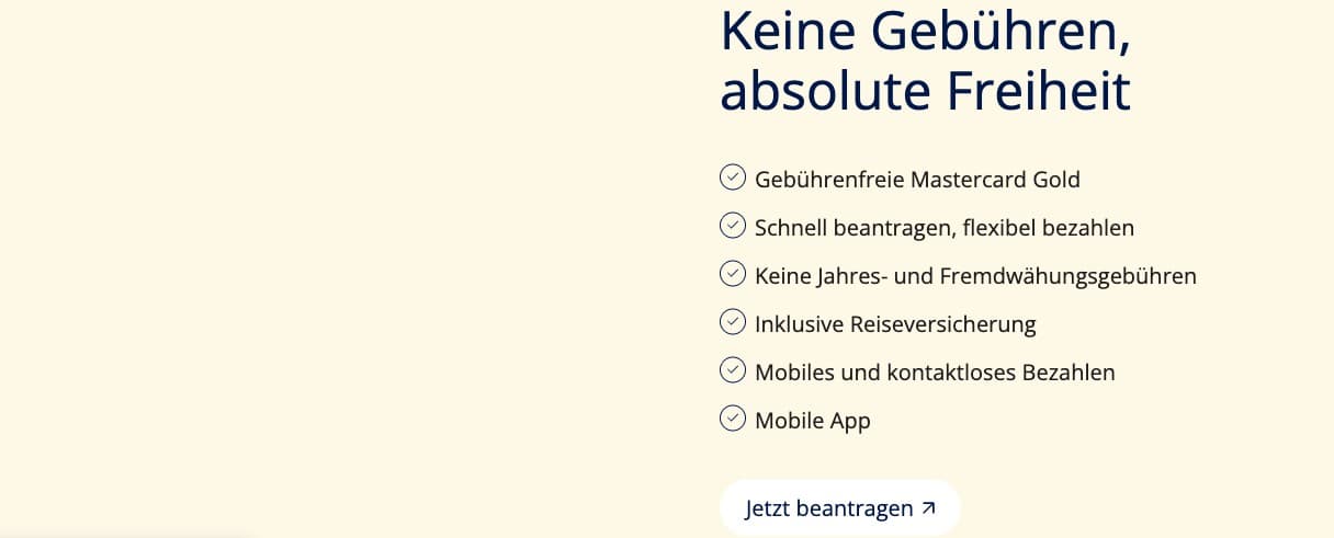 Advanzia Mastercard Gold Konditionen - keine Gebuehren und volle Freiheit