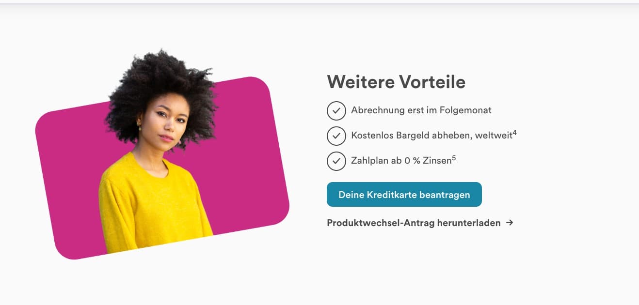 easybank Visa Kreditkarte - Weitere Vorteile im Überblick
