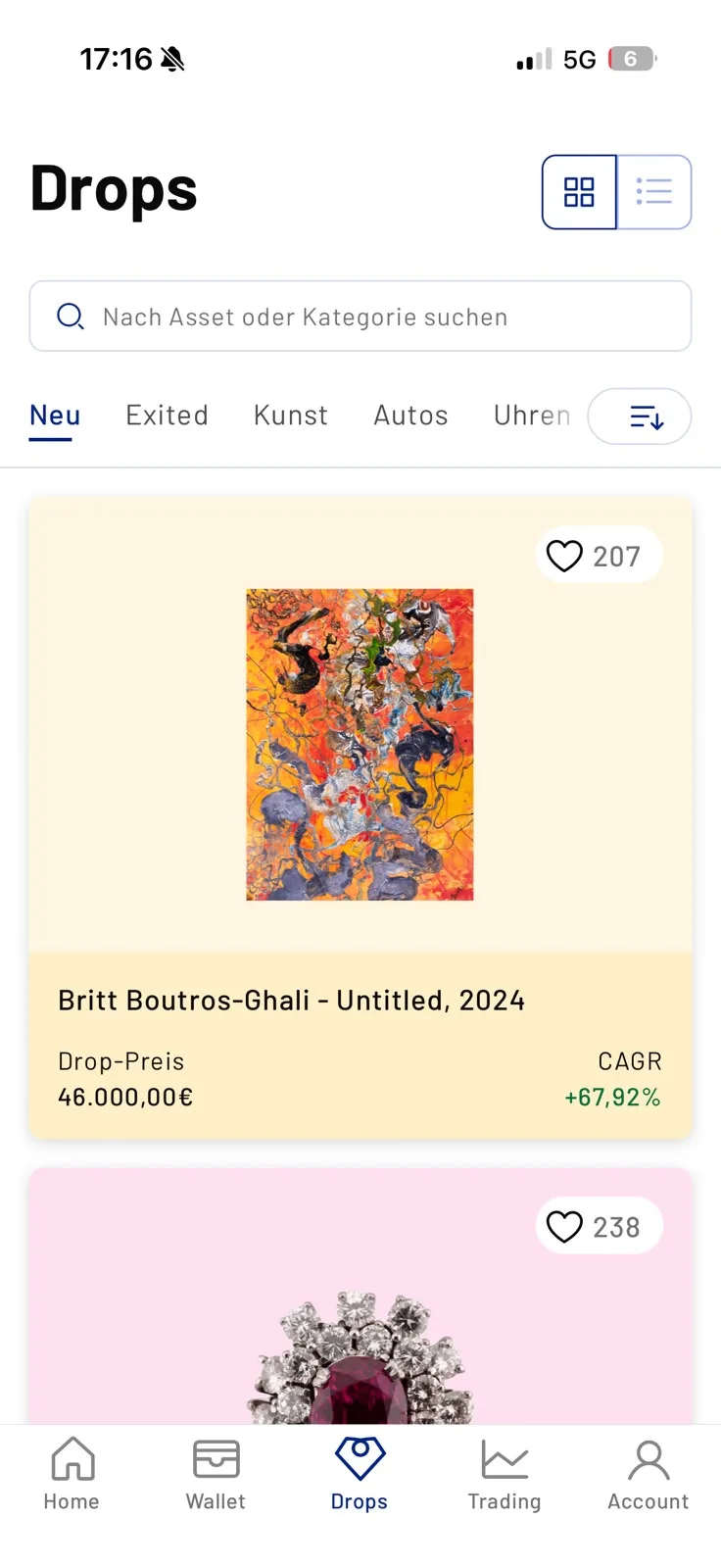 Timeless Drops-Tab mit neuem Kunst-Asset Britt Boutros-Ghali und CAGR plus 67,92 Prozent