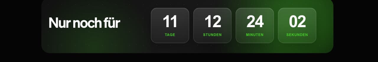 Countdown der Smartbroker+ SpaceX-Aktion bis zum 22.06.2026 (Screenshot der Aktionsseite)