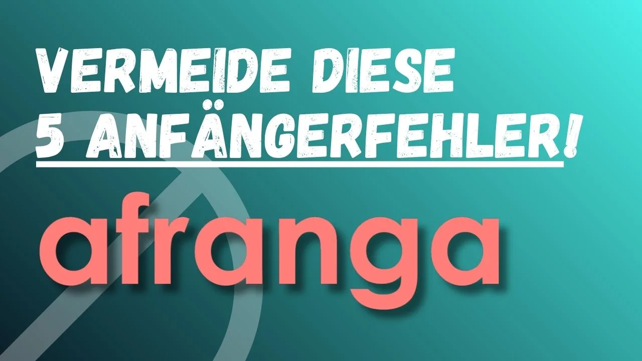 Afranga Anfängerfehler Cover: die 5 typischen Fehler beim Investieren vermeiden