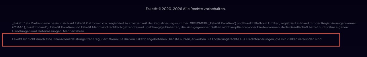 Esketit Plattform — 10 Punkte die jeder Investor vor dem Einstieg kennen sollte