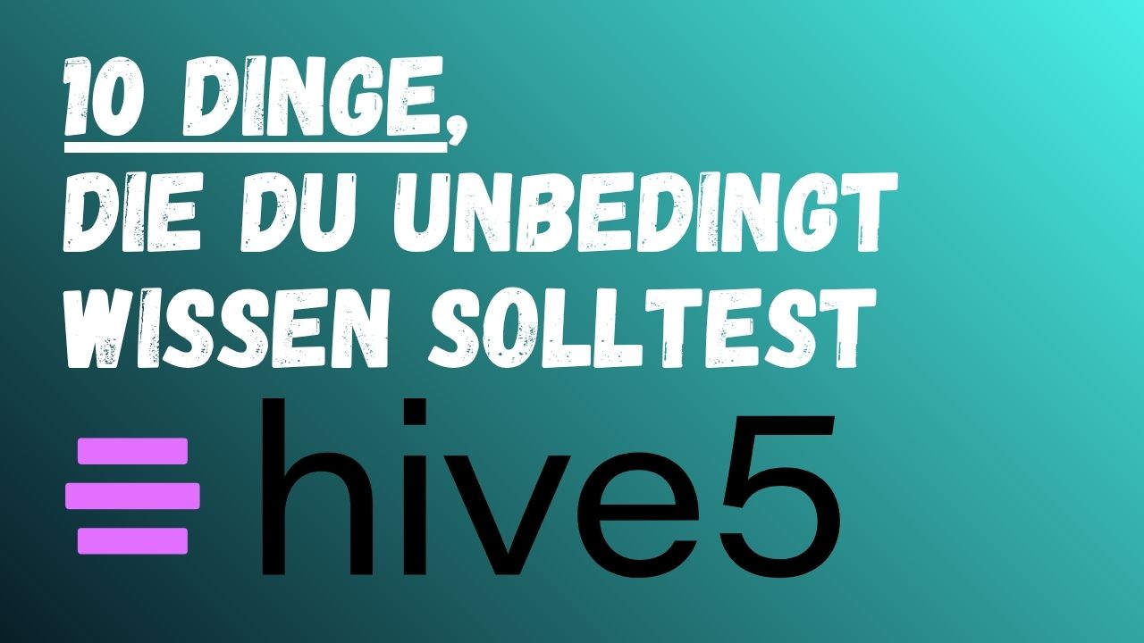 Hive5 Erfahrungen: 10 Dinge vor dem ersten Investment