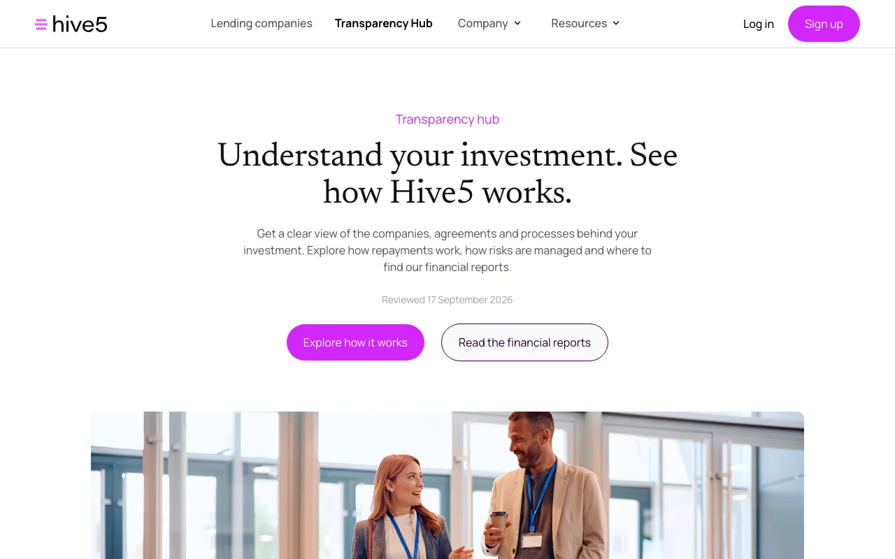 Transparency Hub von Hive5