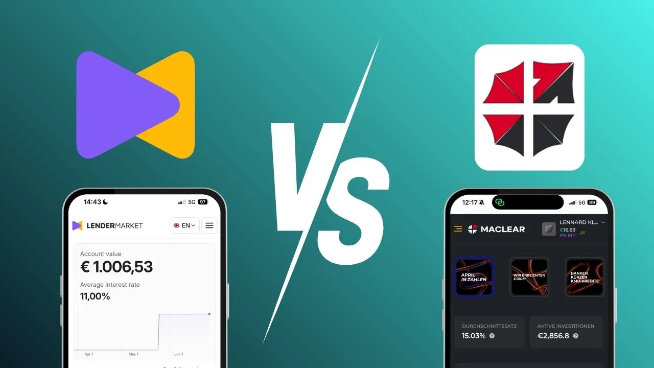 Lendermarket vs Maclear Vergleich 2026 - ECSP-Consumer gegen Schweizer P2P mit realen Sicherheiten