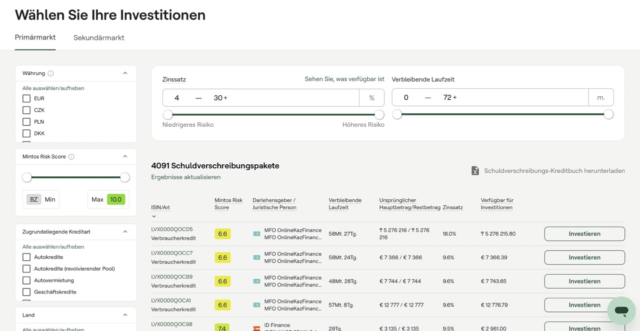 Mintos manuelle loans