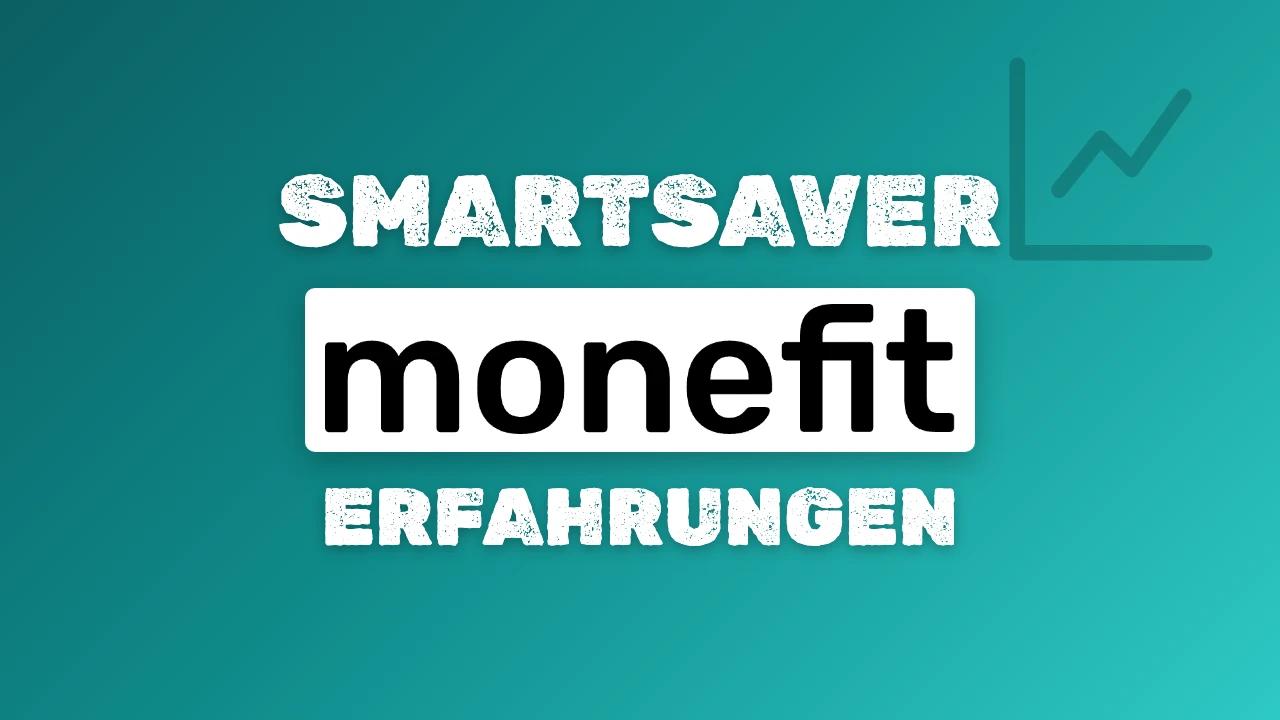 Cover mit dem Schriftzug SmartSaver Erfahrungen, dem Monefit-Logo und einem Chart-Symbol