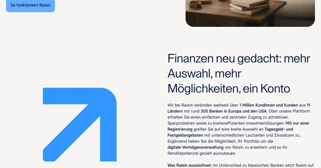 Raisin ist keine Bank sondern ein Marktplatz — ein Konto, über 150 europäische Partnerbanken