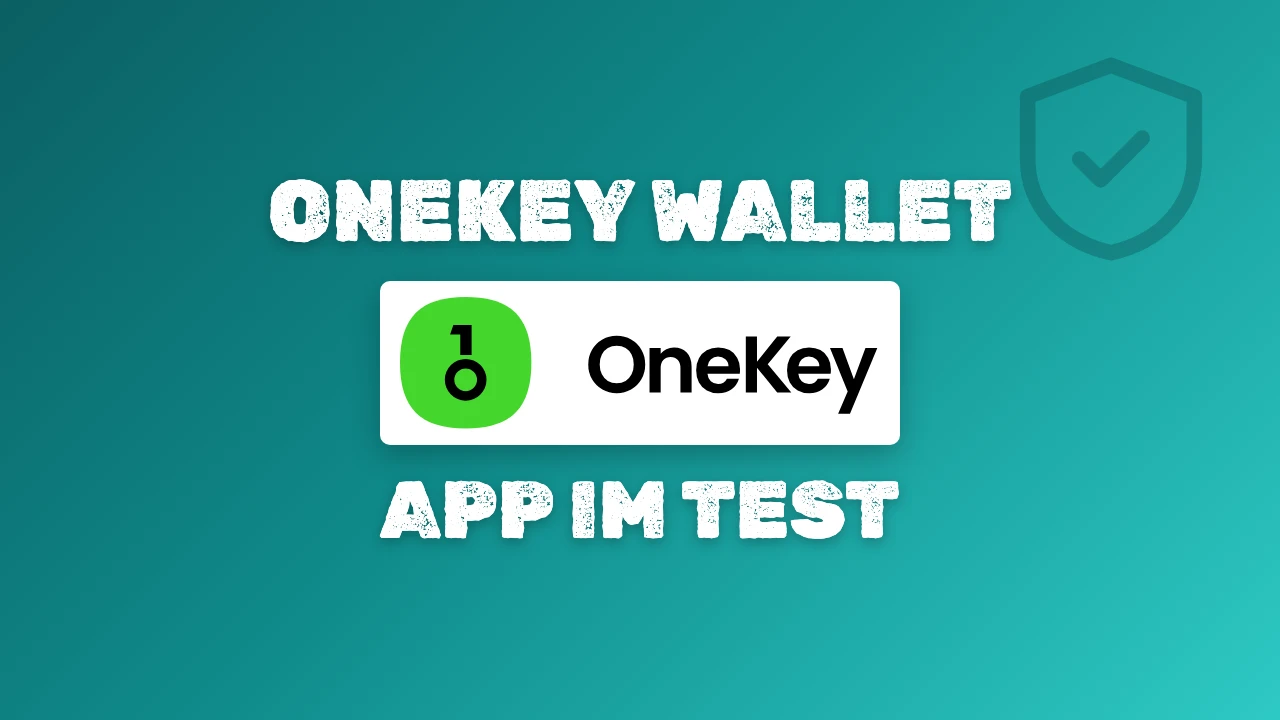 OneKey Logo mit dem Schriftzug OneKey Wallet App im Test