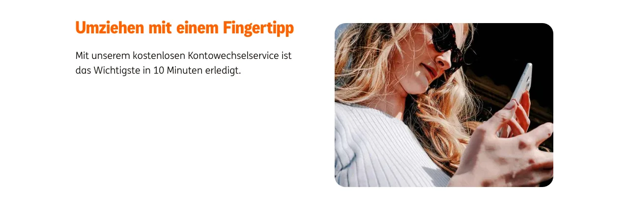 Kontowechselservice der ING
