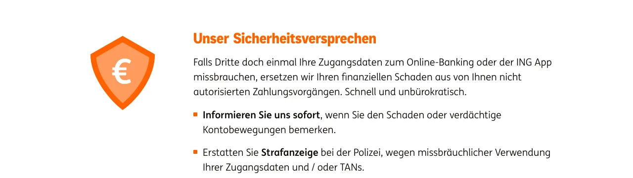 Sicherheitsversprechen der ING